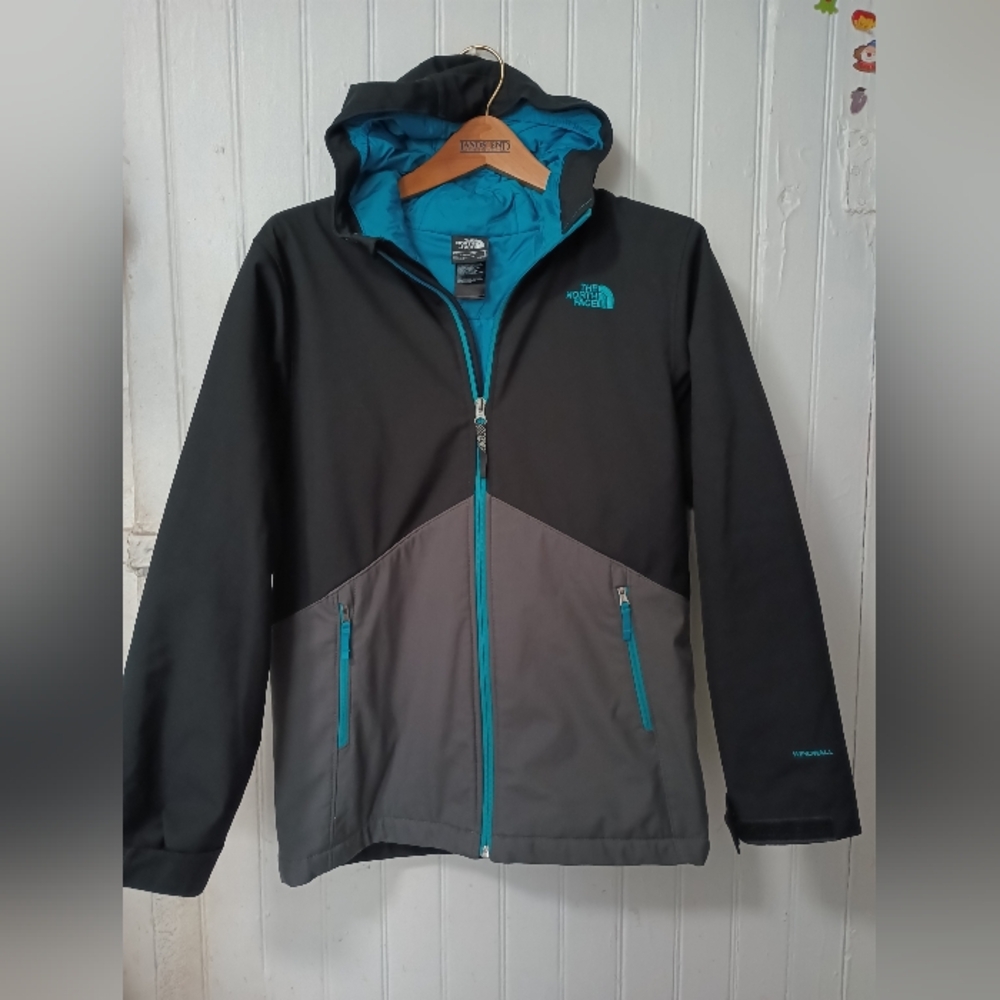 The North Face Black and Gray Jacket Size L Boys